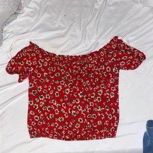 Forever 22 off the shoulder crop top